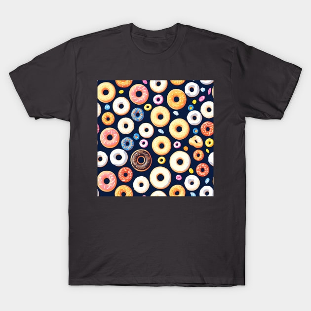 Seamless donuts pattern T-Shirt by John`s patterns